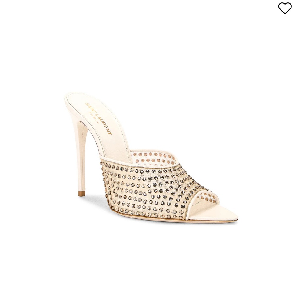 Saint Laurent Blonde Mule Sandal